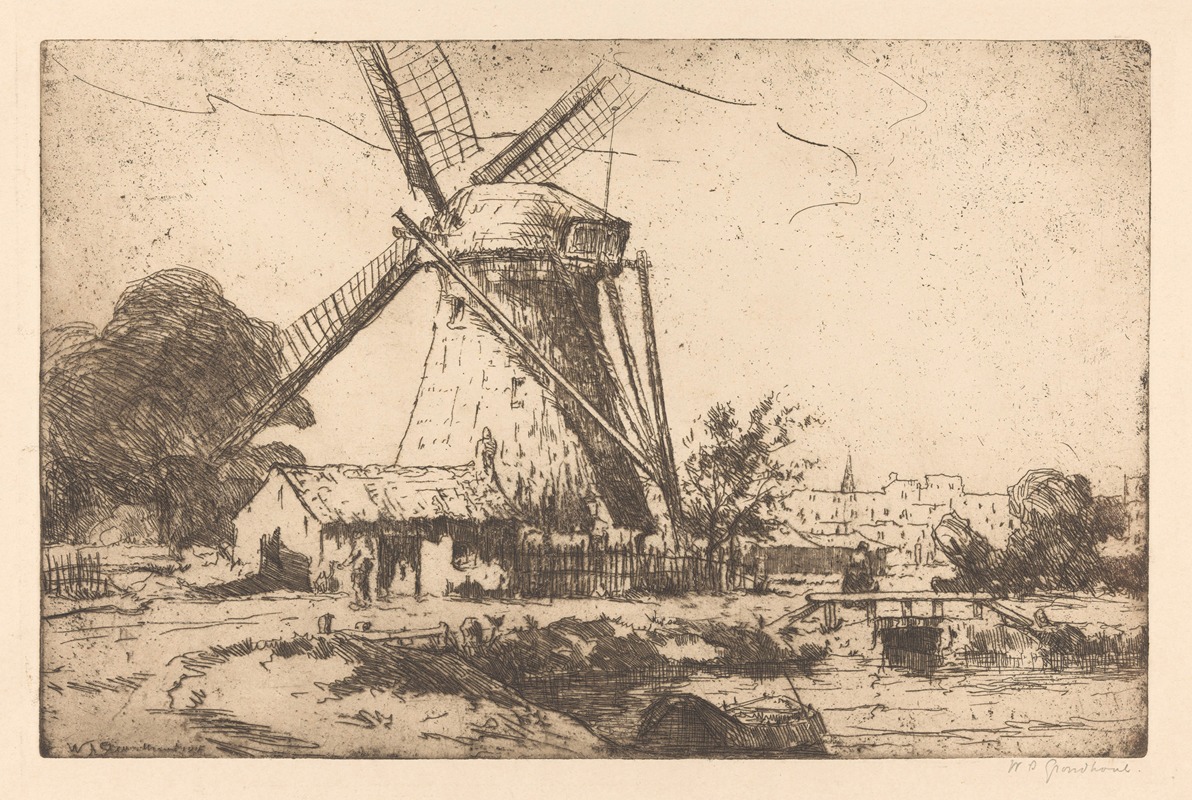 Willem Adrianus Grondhout - Molen bij Den Haag