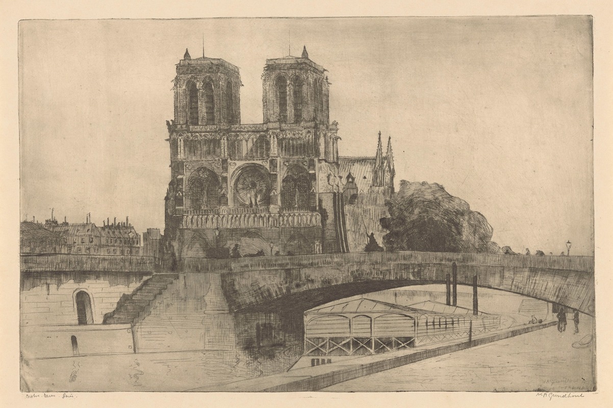 Willem Adrianus Grondhout - Notre-Dame, Paris