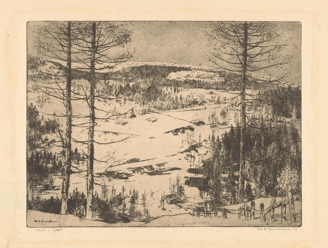 Willem Adrianus Grondhout - Winter in Tyrol