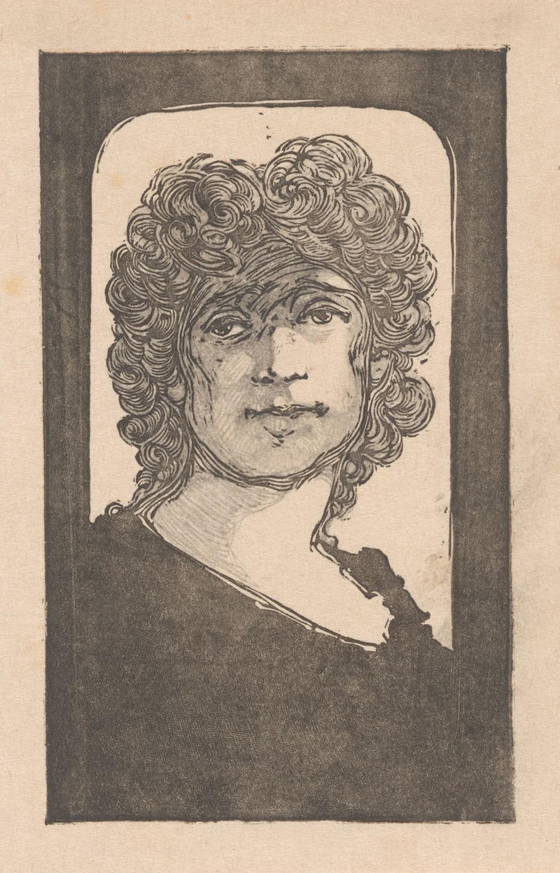 Bernard Willem Wierink - Portret van een vrouw.