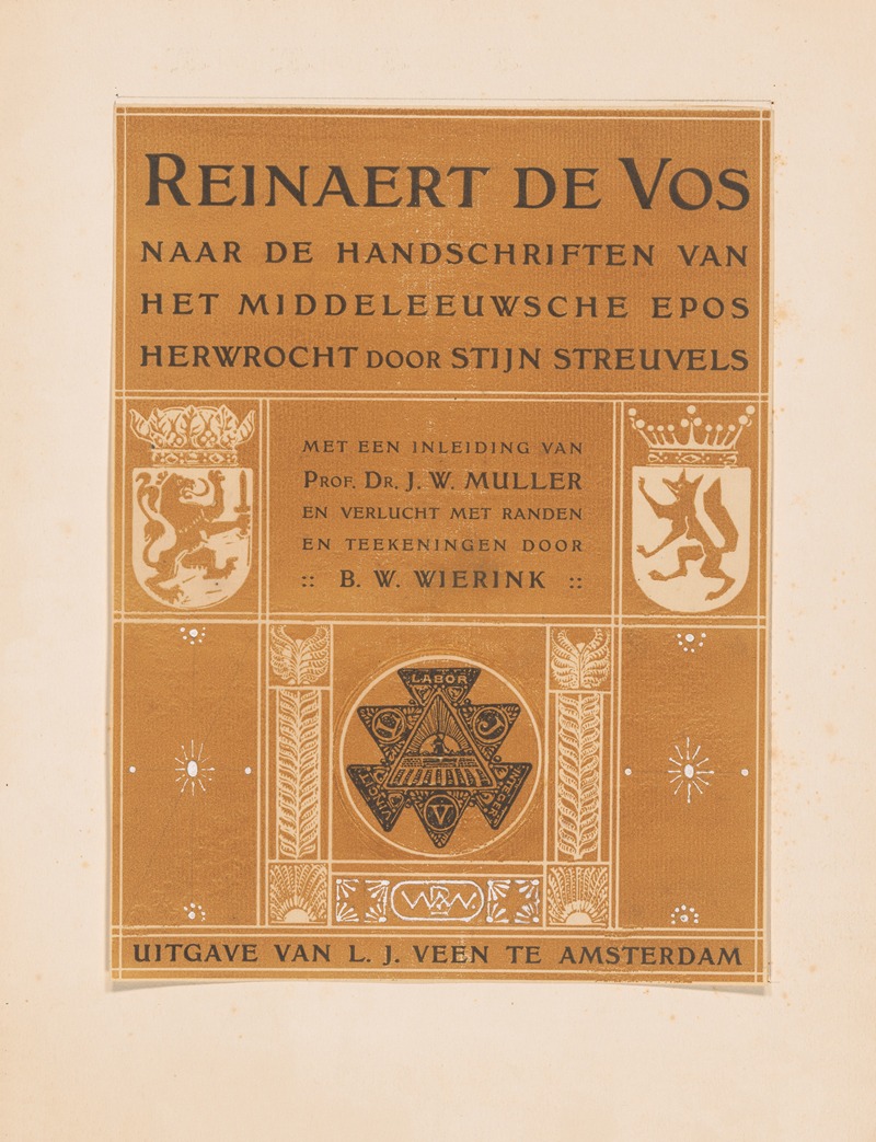 Bernard Willem Wierink - Reinaert de Vos (Reynard the Fox) – Title page