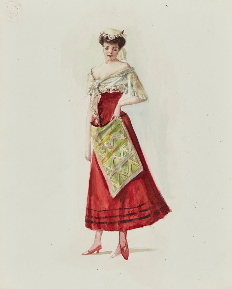 Cécile Kahn - Dessin de costume