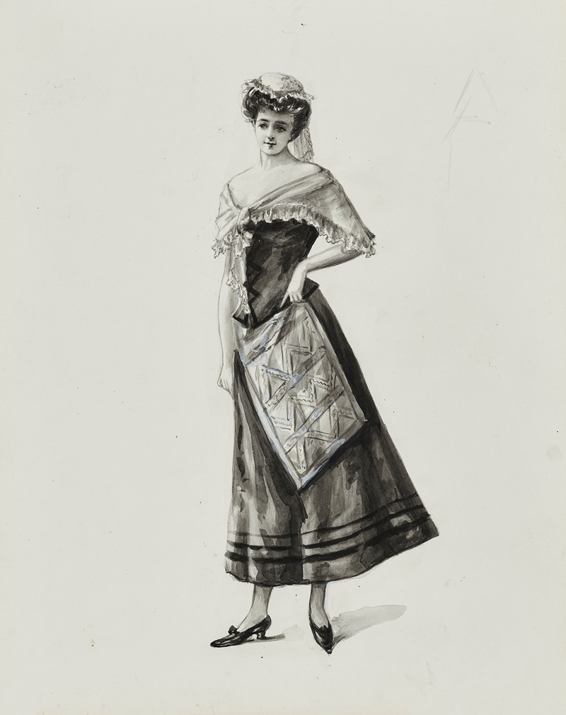 Cécile Kahn - Dessin de costume