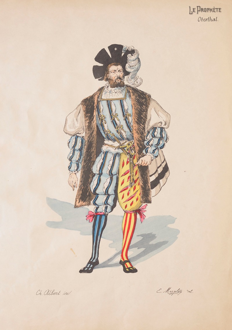 Charles Bétout - Le prophète – douze maquettes de costumes