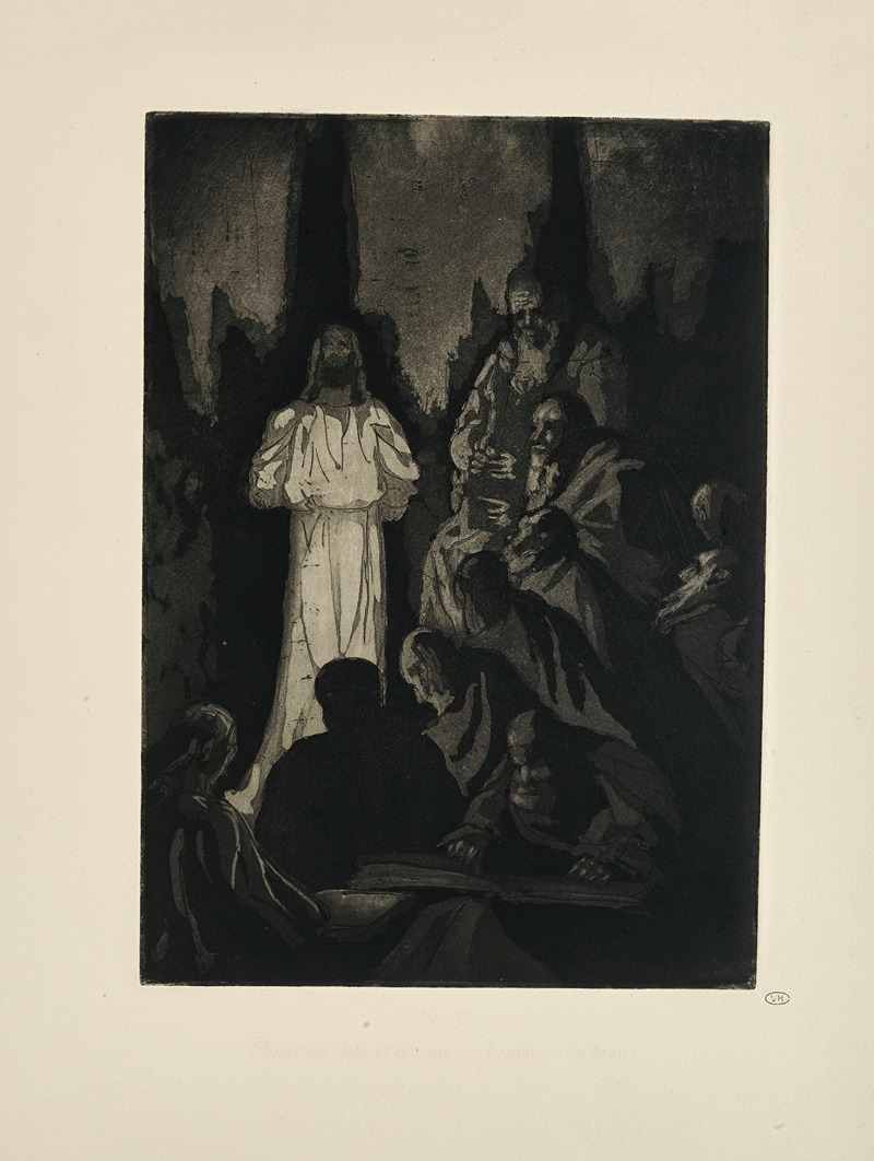 Emile Bernard - N° 37 – Christ est debout devant ces hommes ténébreux