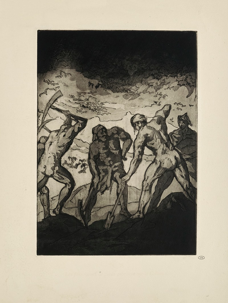 Emile Bernard - N° 38 – Les Fossoyeurs de croix piochent sur le Calvaire