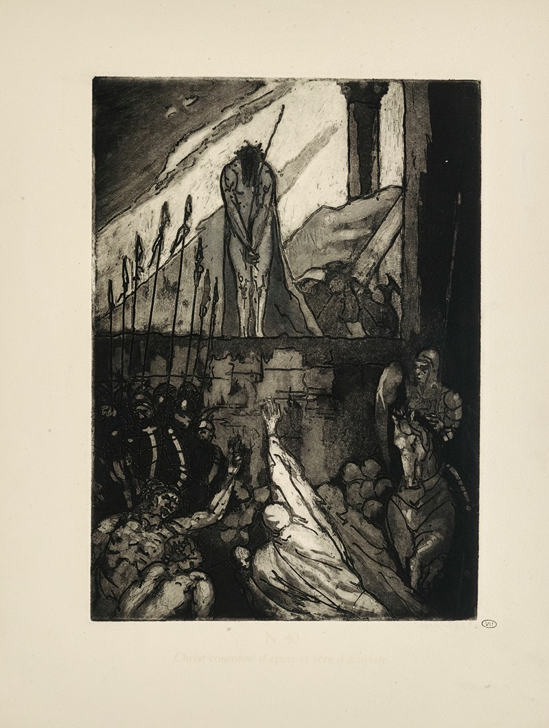 Emile Bernard - N° 40 – Christ couronné d’épine et vêtu d’écarlate