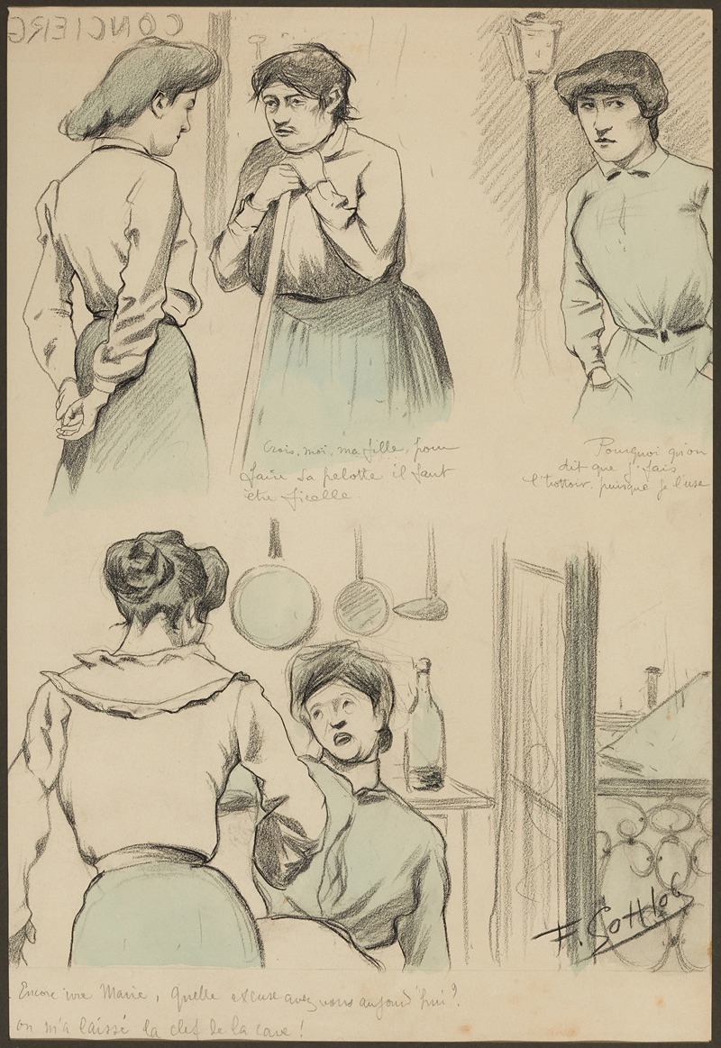 Fernand Louis Gottlob - Crois, moi, ma fille, pour faire sa pelotte il faut être ficelle Pourquoi qu’on dit que j’fais l’trottoir, puisque je l