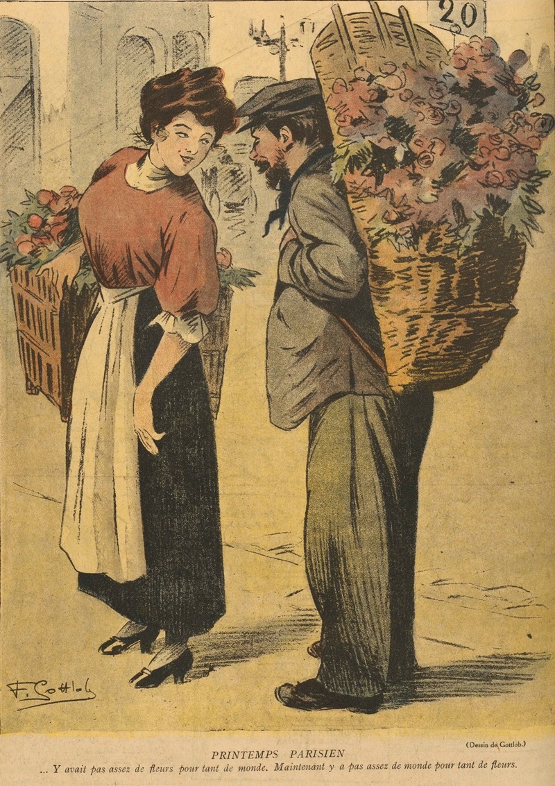 Fernand Louis Gottlob - La Baïonnette – Printemps parisien