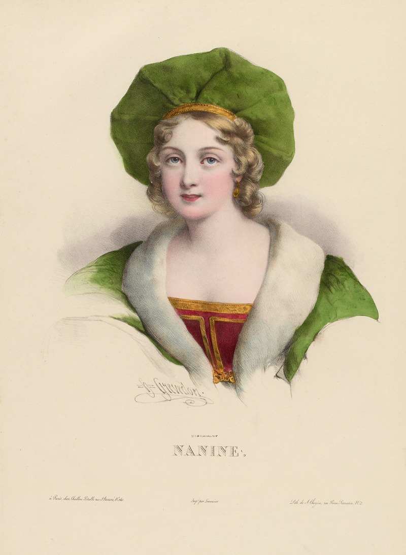 Pierre Louis Henri Grévedon - Nanine