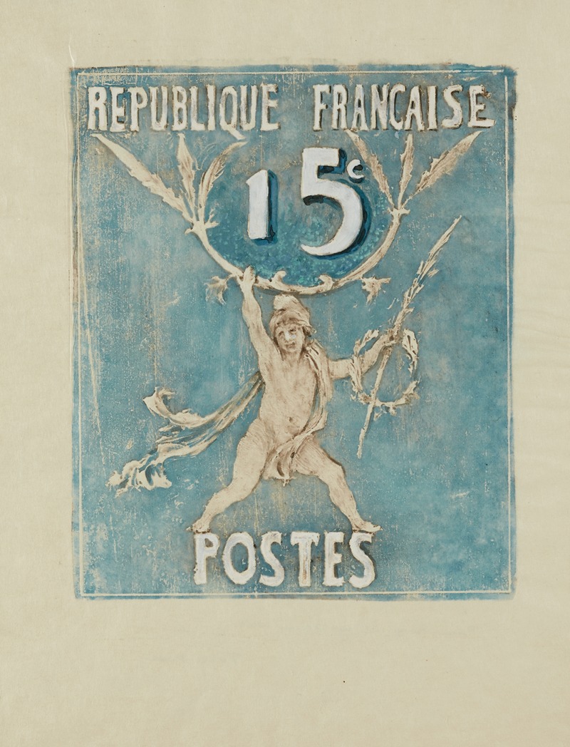 Pierre Roche - Esquisses de timbres pour un concours – 15 centimes