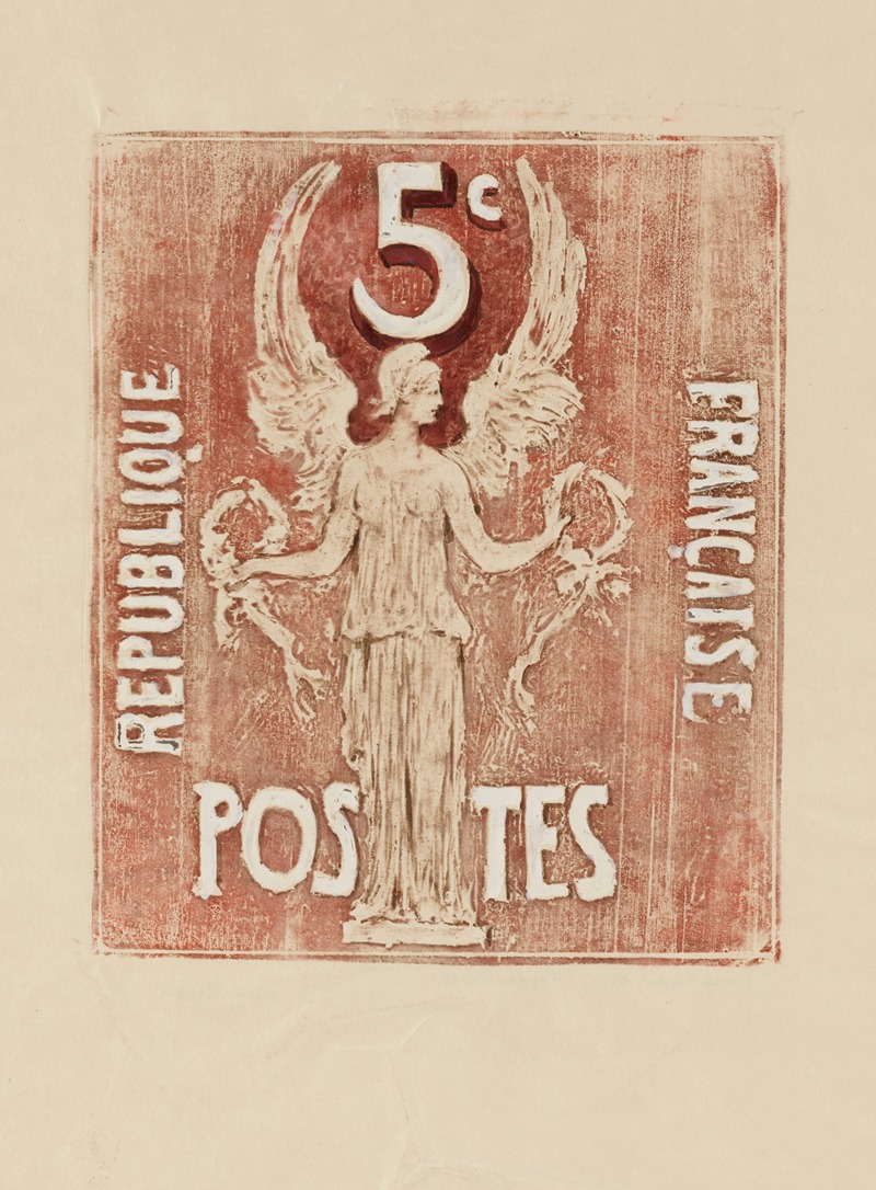 Pierre Roche - Esquisses de timbres pour un concours – 5 centimes