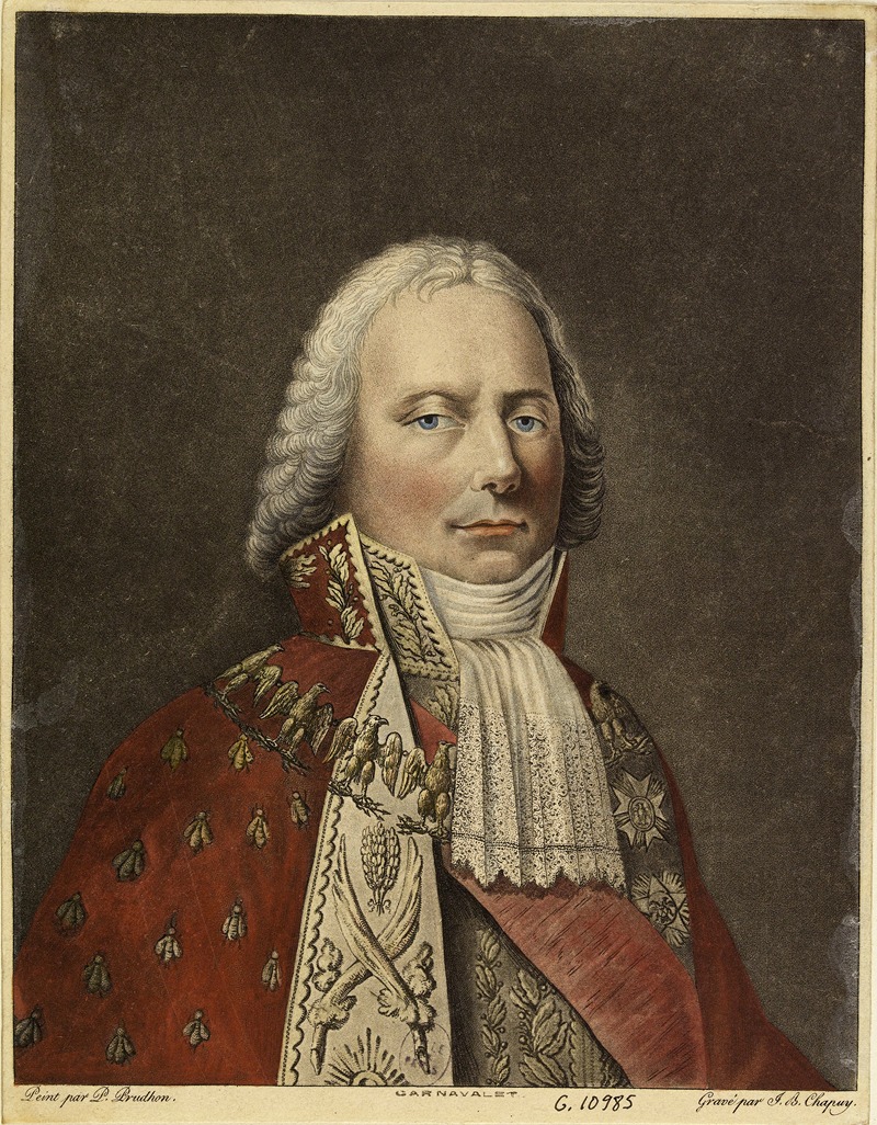 Pierre-Paul Prud'hon - Charles-Maurice de Talleyrand-Périgord, prince de Bénévent, en costume de vice-grand électeur