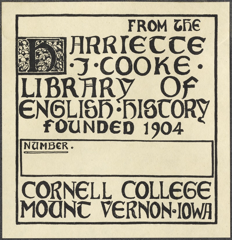 Anonymous - Cornell College (Mount Vernon, Iowa)