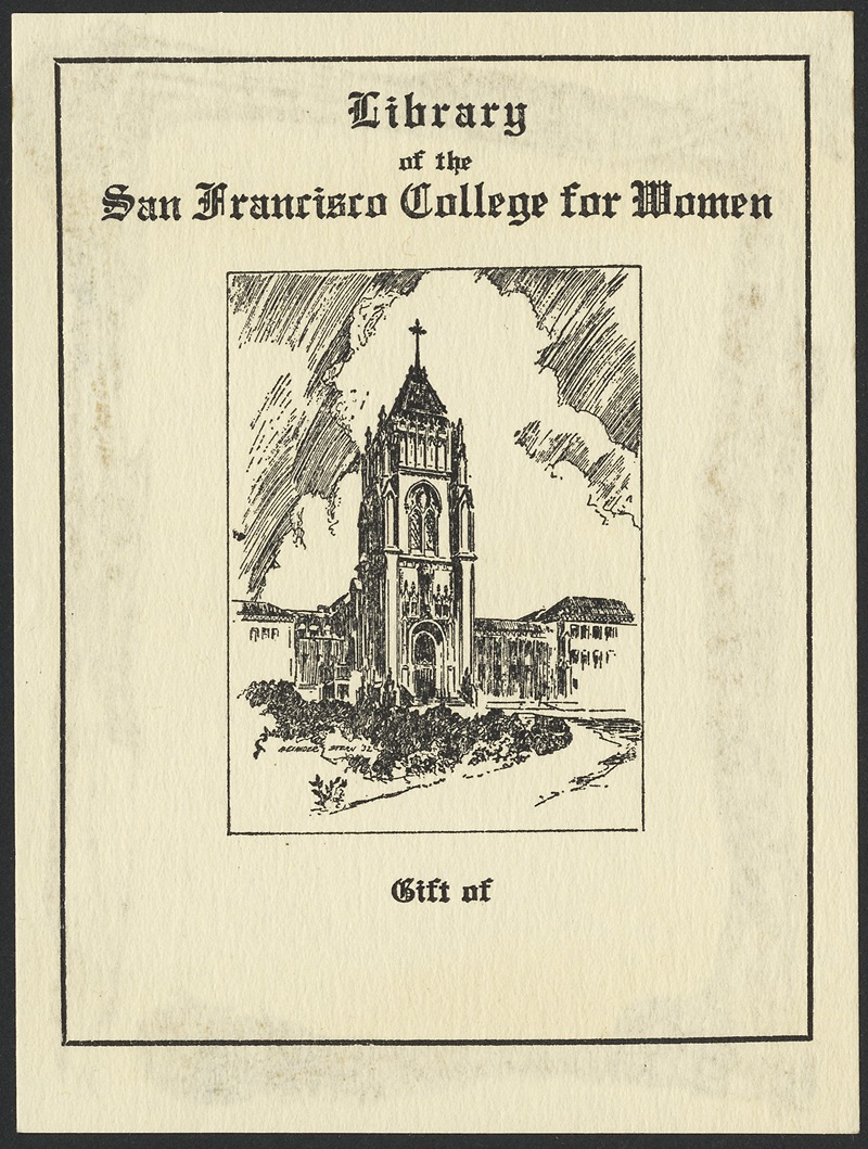 Anonymous - Library of the San Francisco College for Women