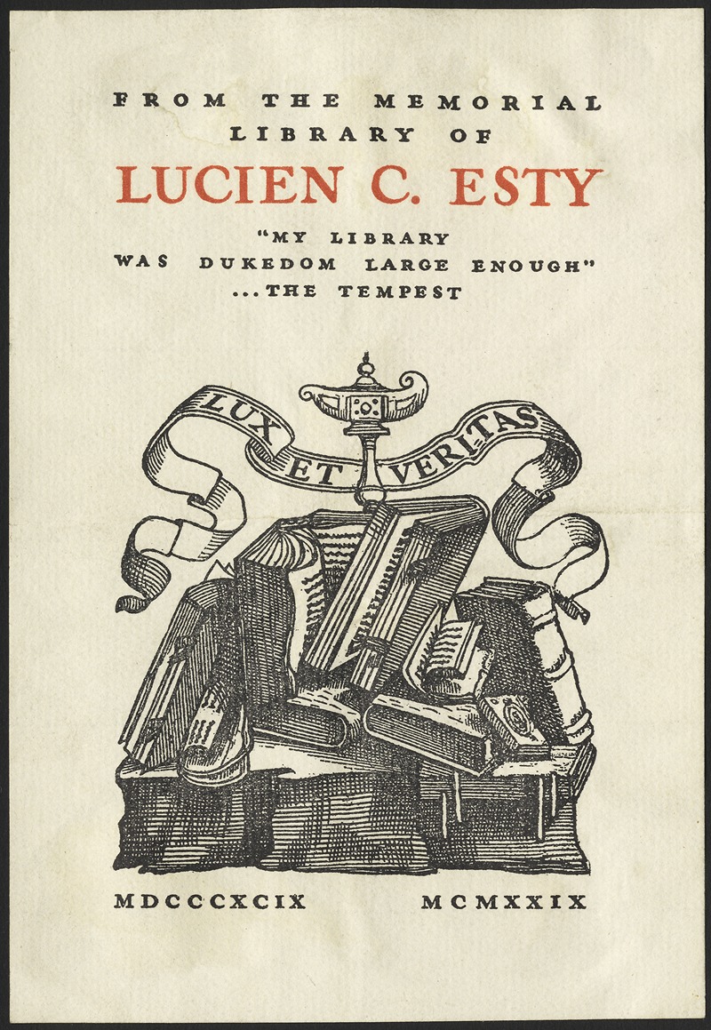 Anonymous - Lucien C. Esty