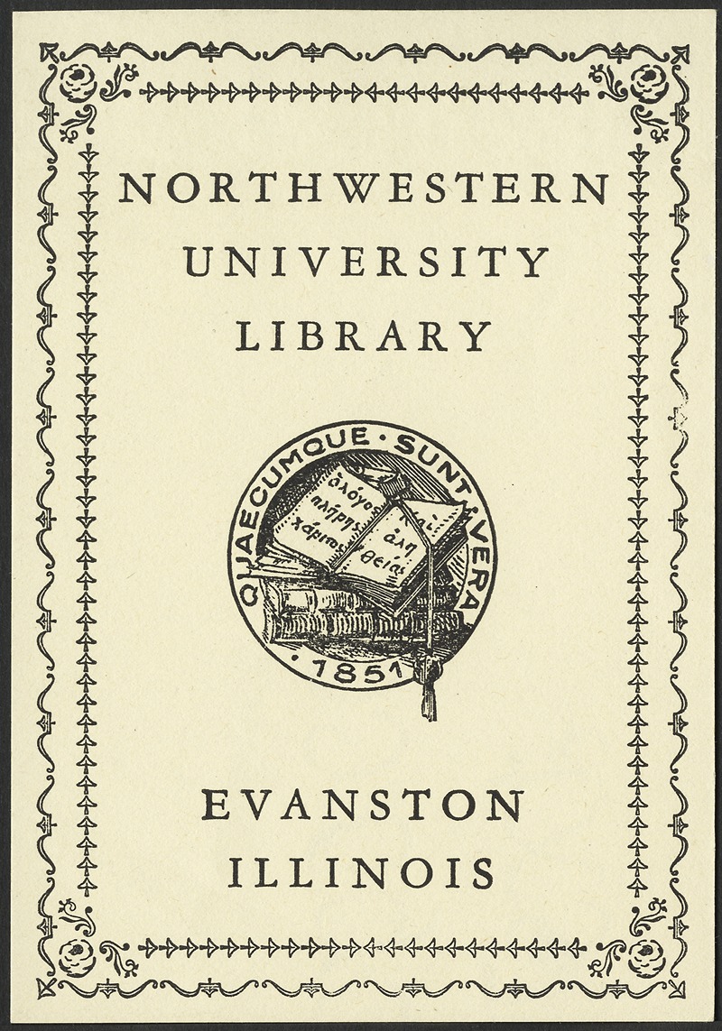 Anonymous - Northwestern University (Evanston, Ill.) Library