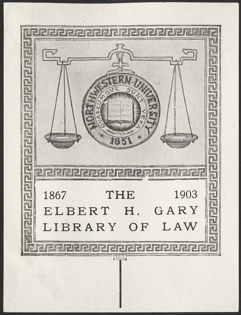 Anonymous - The Elbert H. Gary Library Of Law