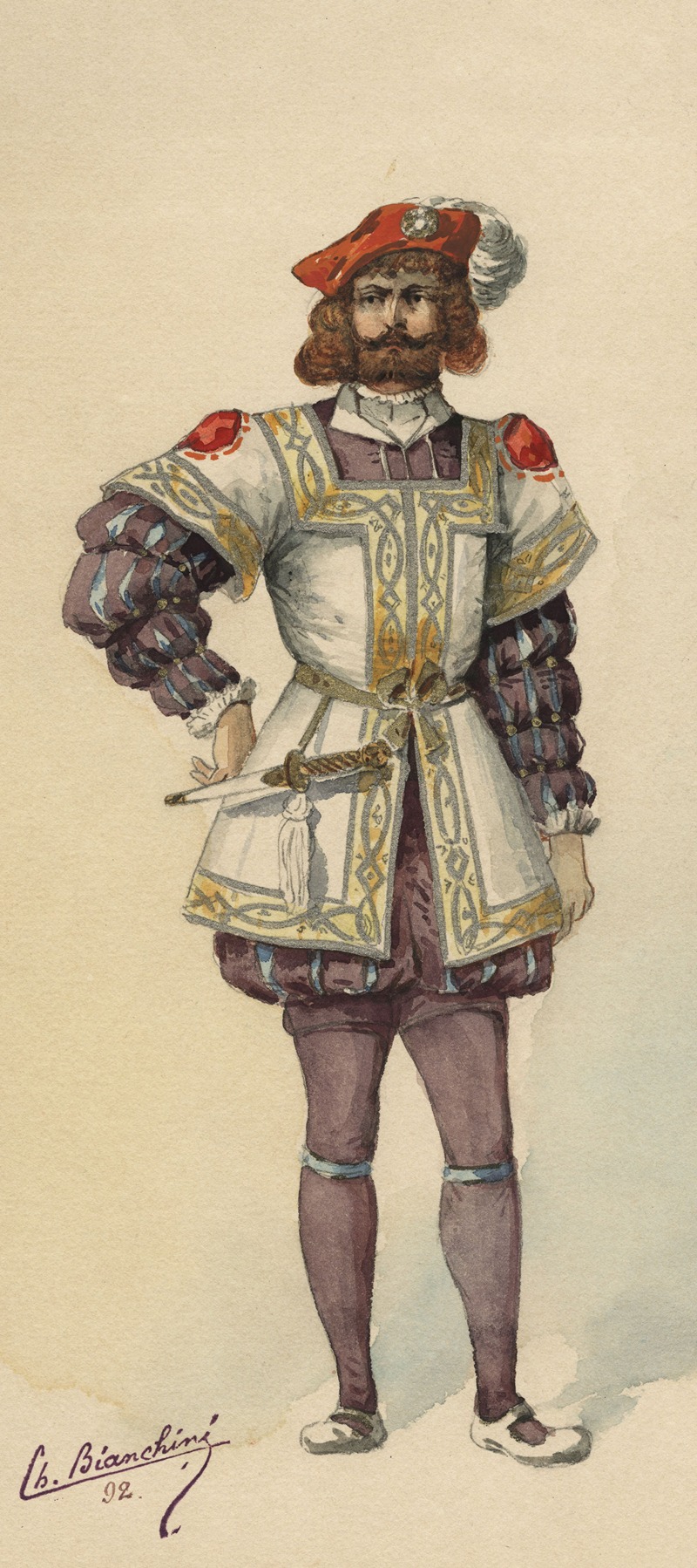 Charles Bianchini - Historical costumes Pl.47