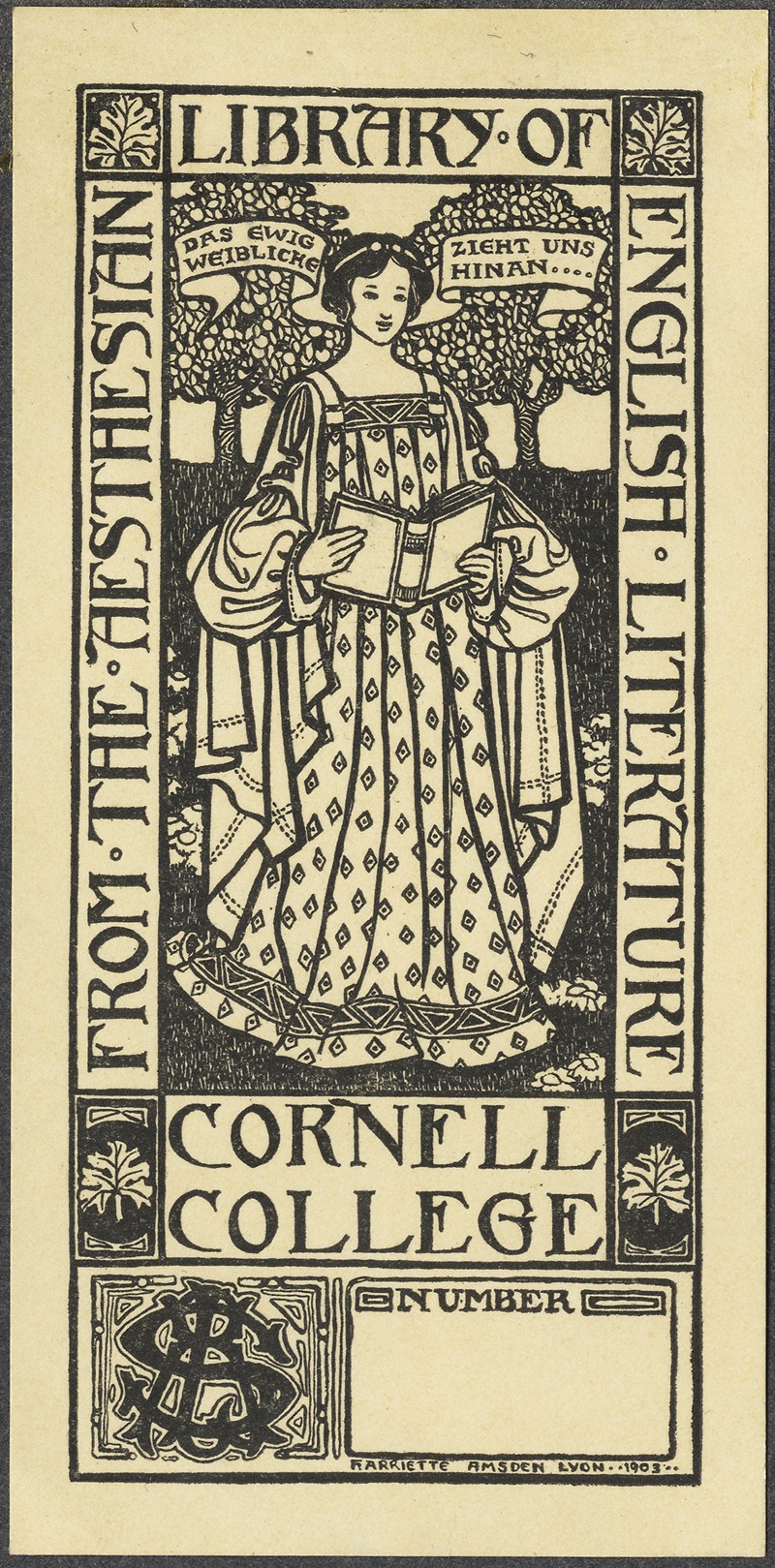 Harriette Amsen Lyon - Cornell College (Mount Vernon, Iowa)