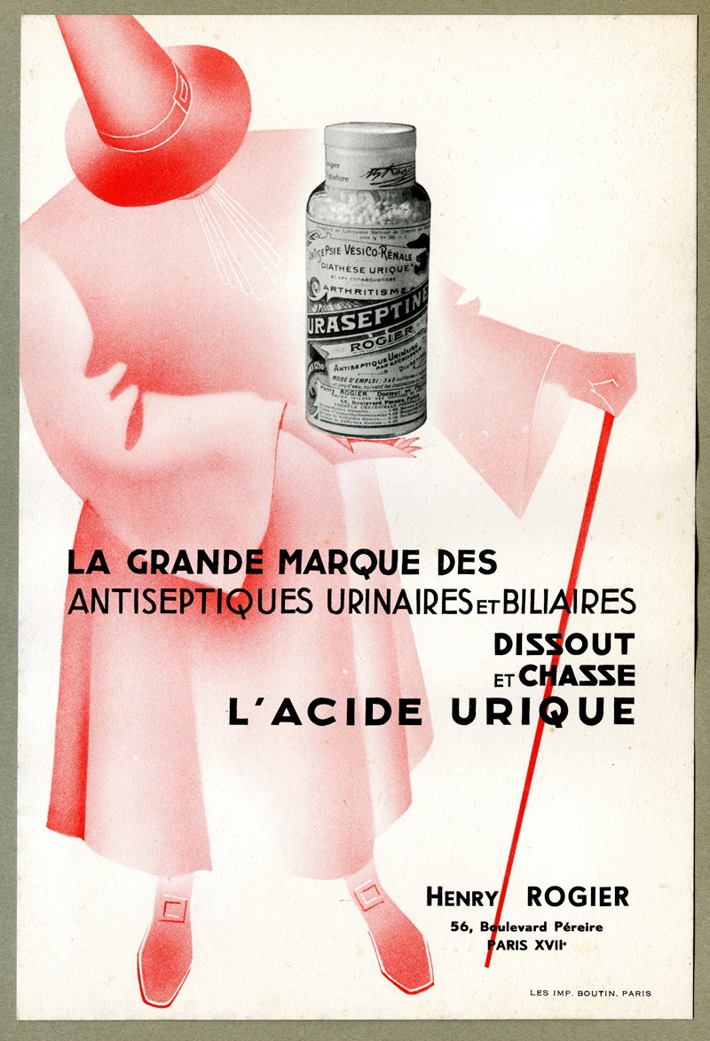 Henry Rogier - La grande marque des antiseptiques urinaires et biliaires