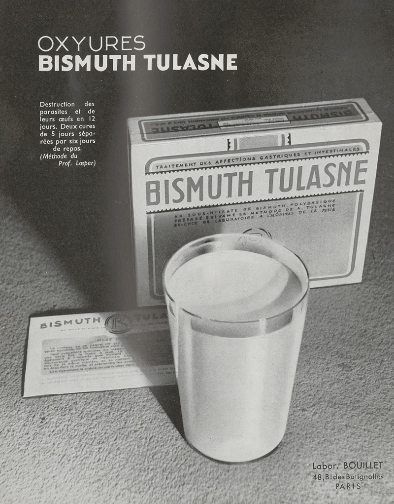 Laboratoires Bouillet - Bismuth Tulasne