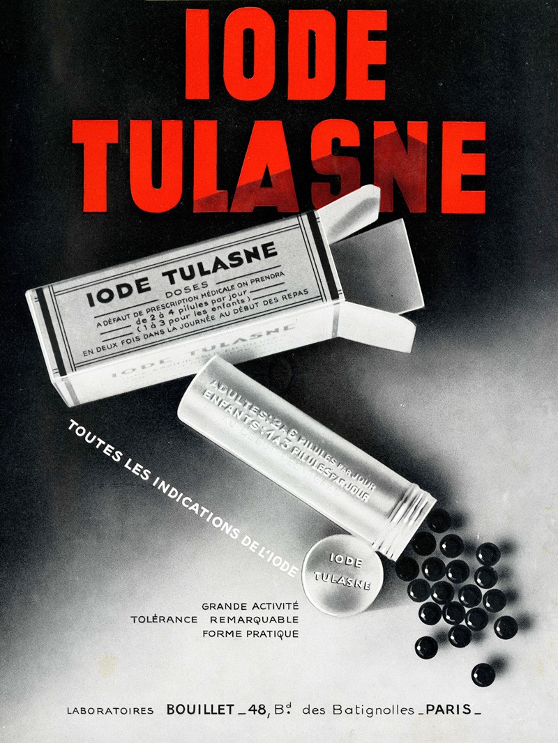 Laboratoires Bouillet - Iode Tulasne