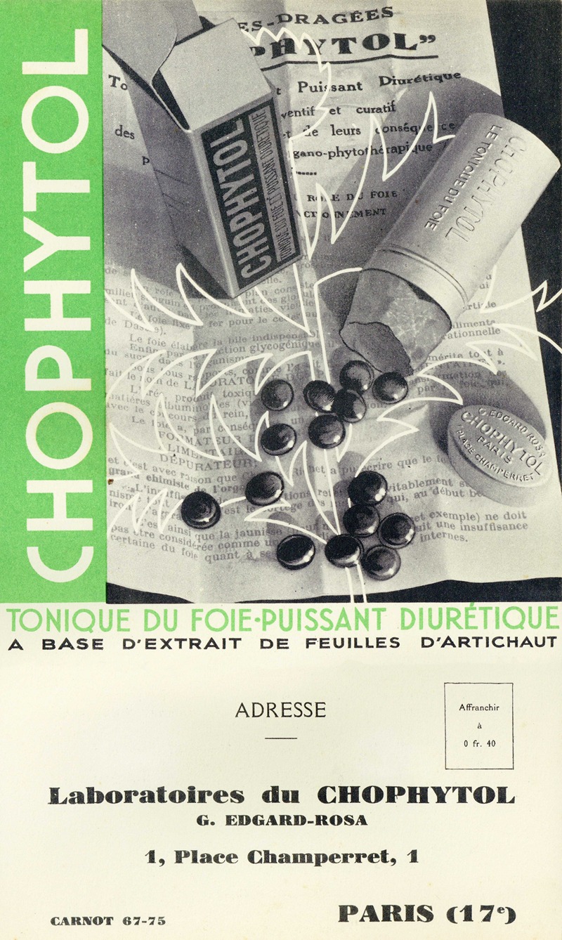 Laboratoires du Chophytol - Chophytol