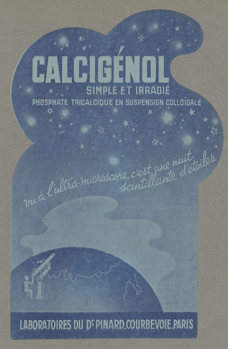 Laboratoires du docteur Pinard - Calcigénol du docteur Pinard ; Calcigénol