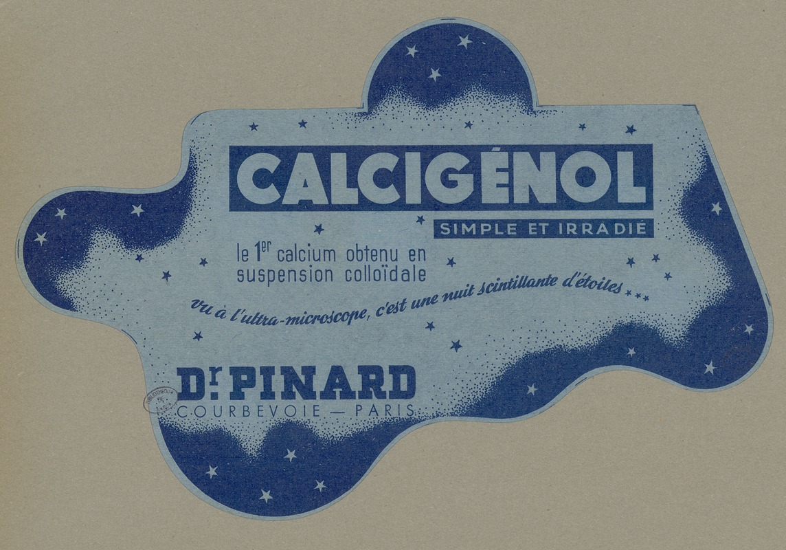 Laboratoires du docteur Pinard - Calcigénol du docteur Pinard ; Calcigénol