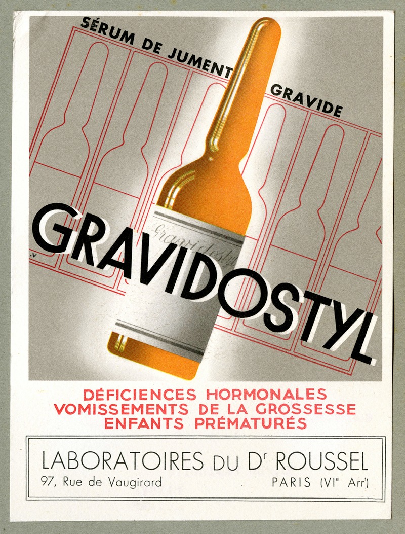 Laboratoires du docteur Roussel - Gravidostyl