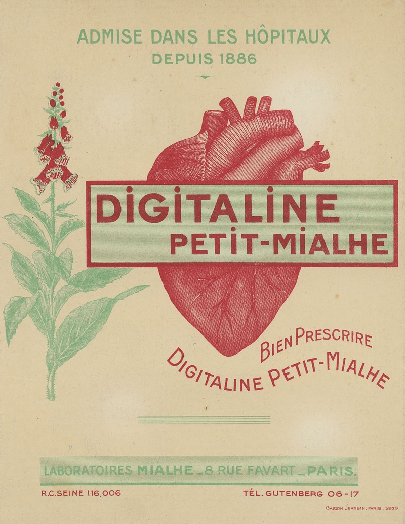 Laboratoires Mialhe - Digitaline Petit-Mialhe