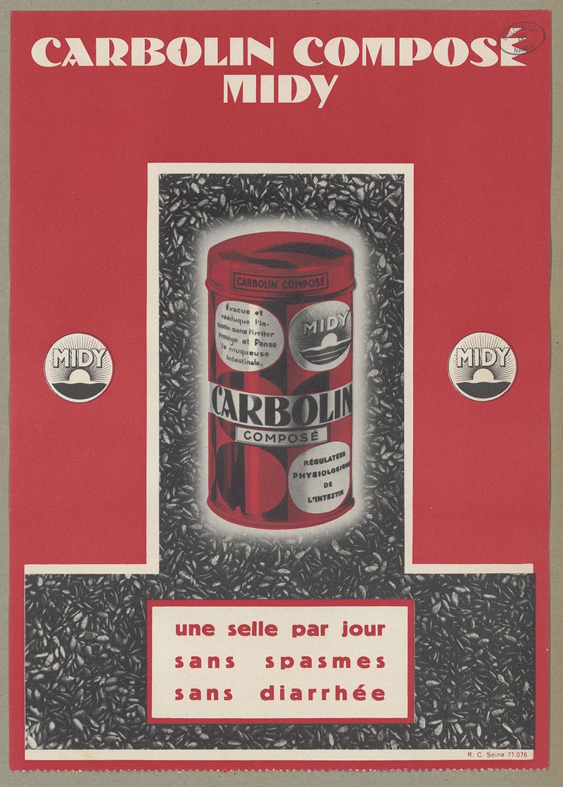 Laboratoires Midy - Carbolin composé Midy