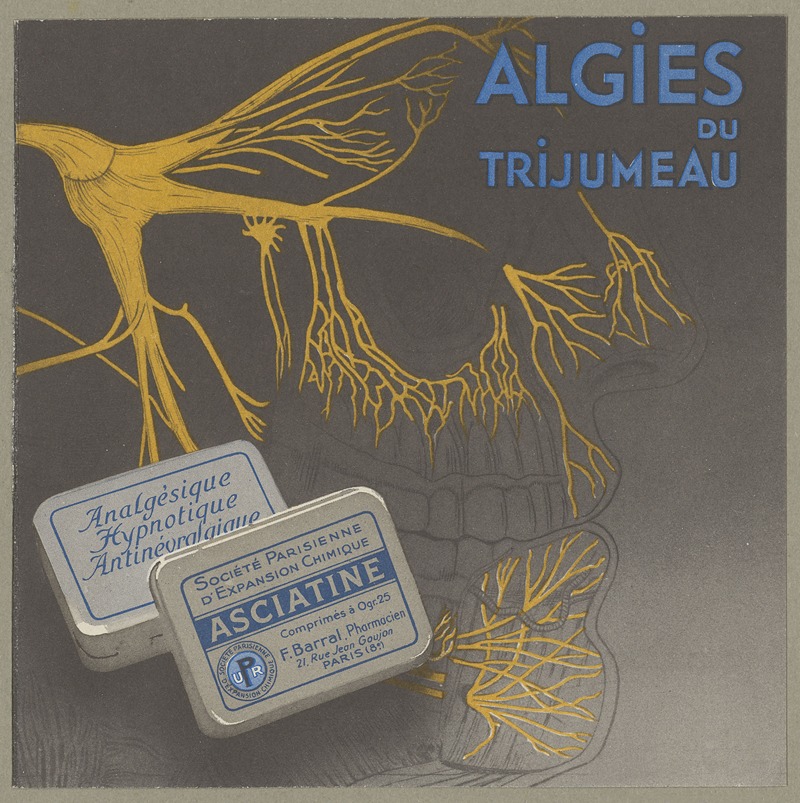 Société parisienne d'expansion chimique - Algies du trijumeau ; Asciatine