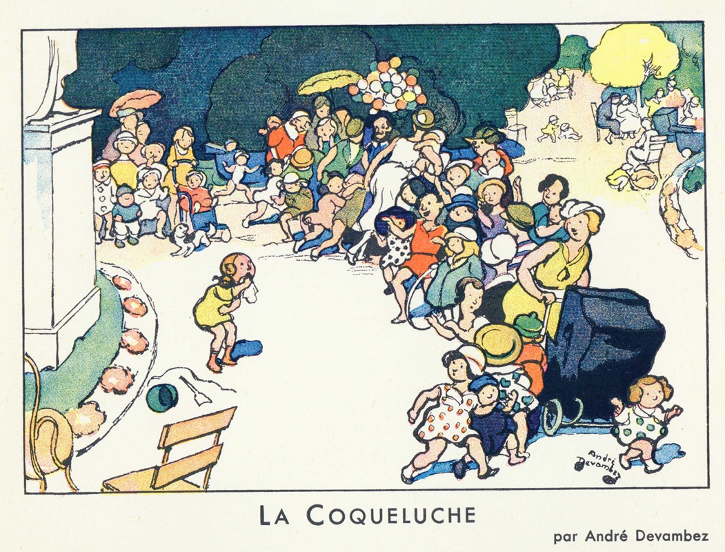 André Devambez - La coqueluche