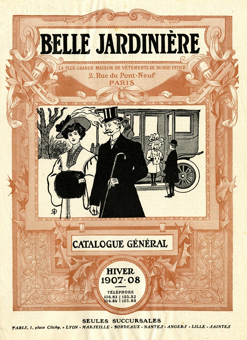 Anonymous - Belle jardinière – Catalogue général hiver 1907-08