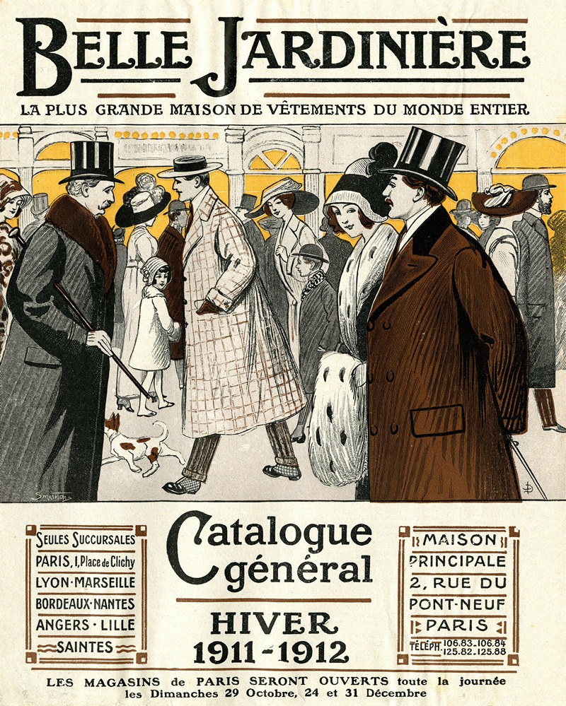 Anonymous - Belle jardinière – Catalogue général, hiver 1911-1912