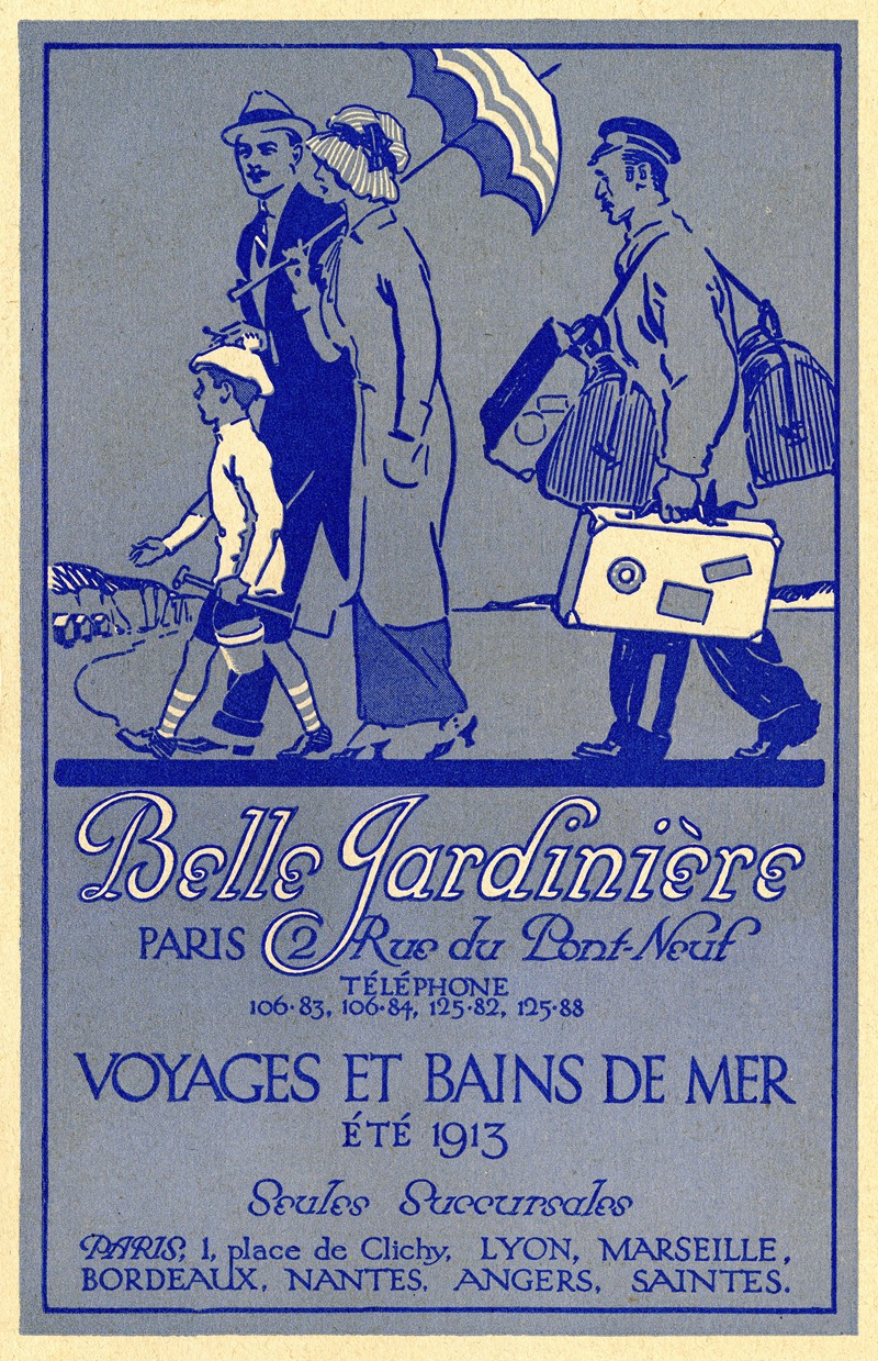 Anonymous - Belle jardinière – Voyages et bains de mer