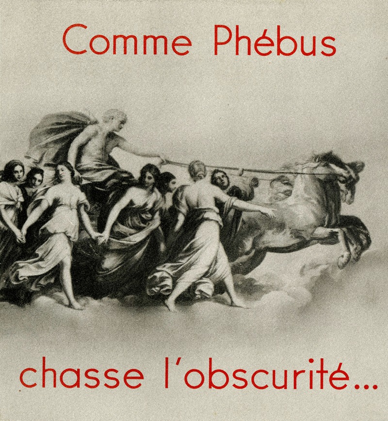 Anonymous - Comme Phébus chasse l’obscurité