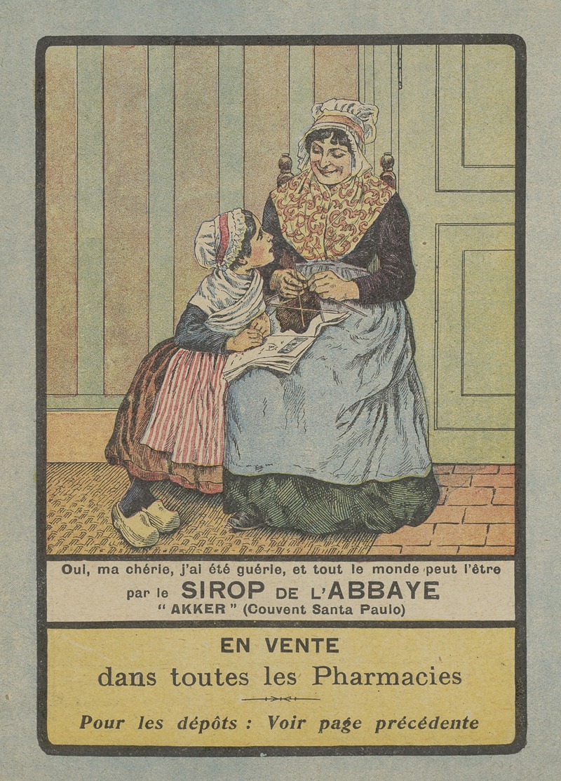 Anonymous - Conseils aux mères de famille ; sirop de l’abbaye Akker