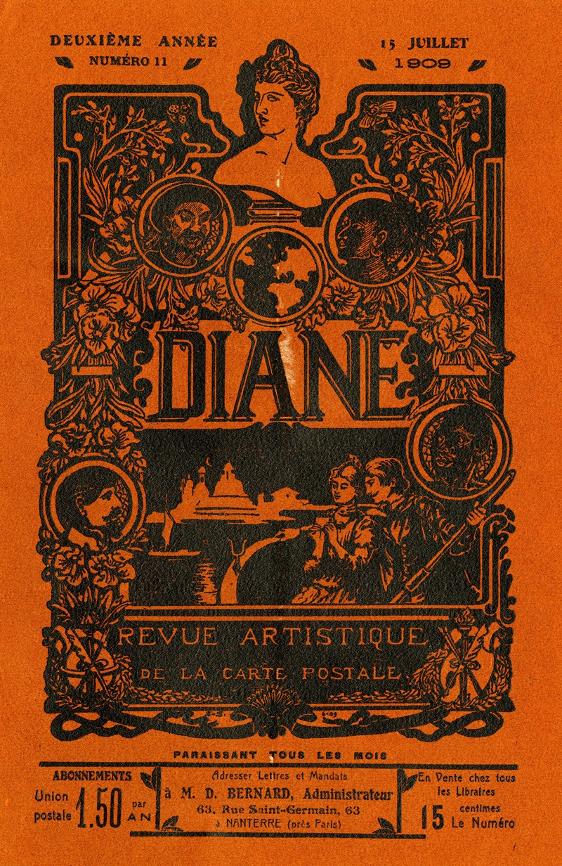 Anonymous - Diane ; revue artistique de la carte postale ; deuxième année, No. 11