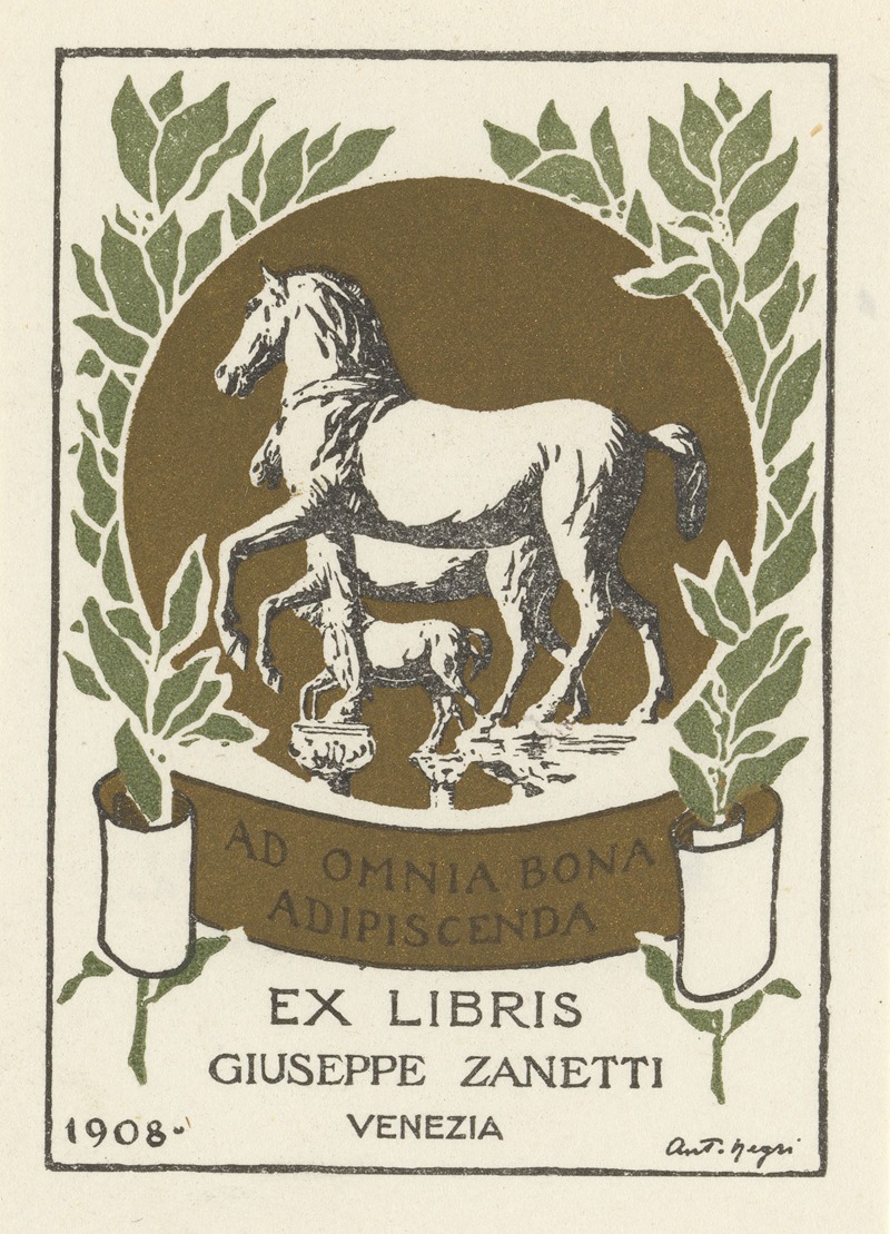 Anonymous - Ex libris van Giuseppe Zanetti