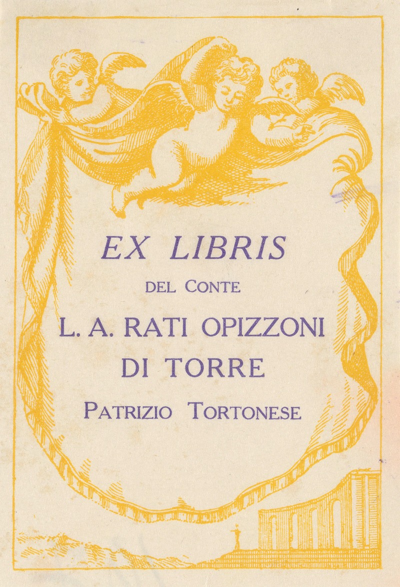 Anonymous - Ex libris van L.A. Rati Opizzoni di Torre