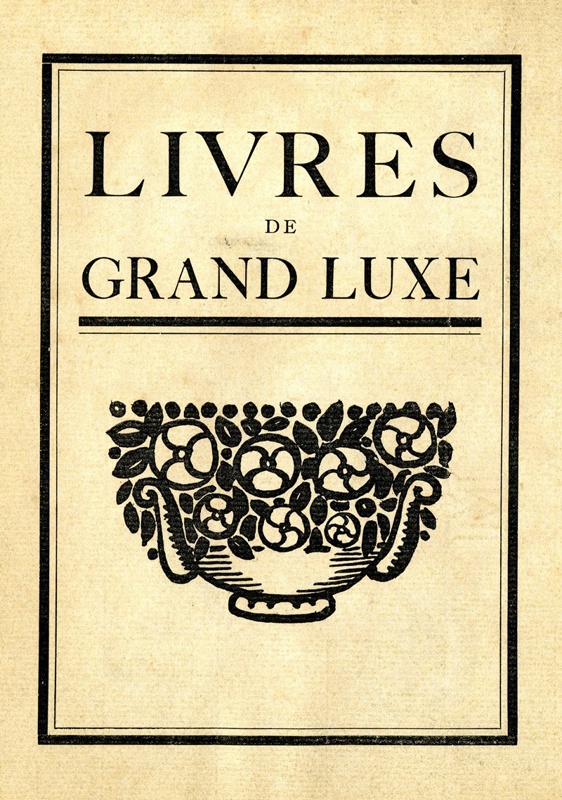 Anonymous - Livres de grand luxe