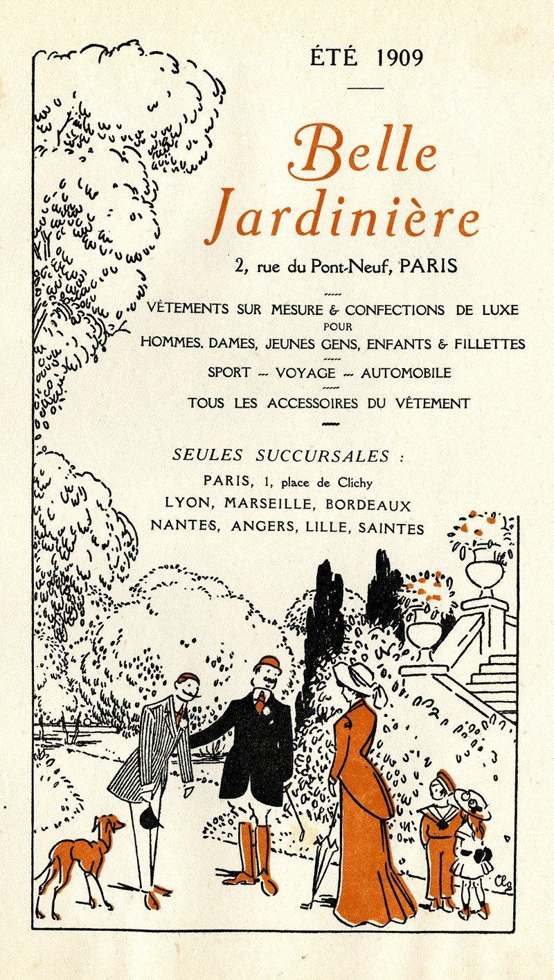 Charles-Emile Carlègle - Belle jardinière – Eté 1909