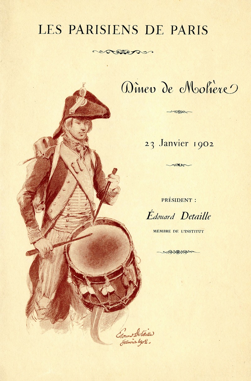 Édouard Detaille - Dîner de Molière