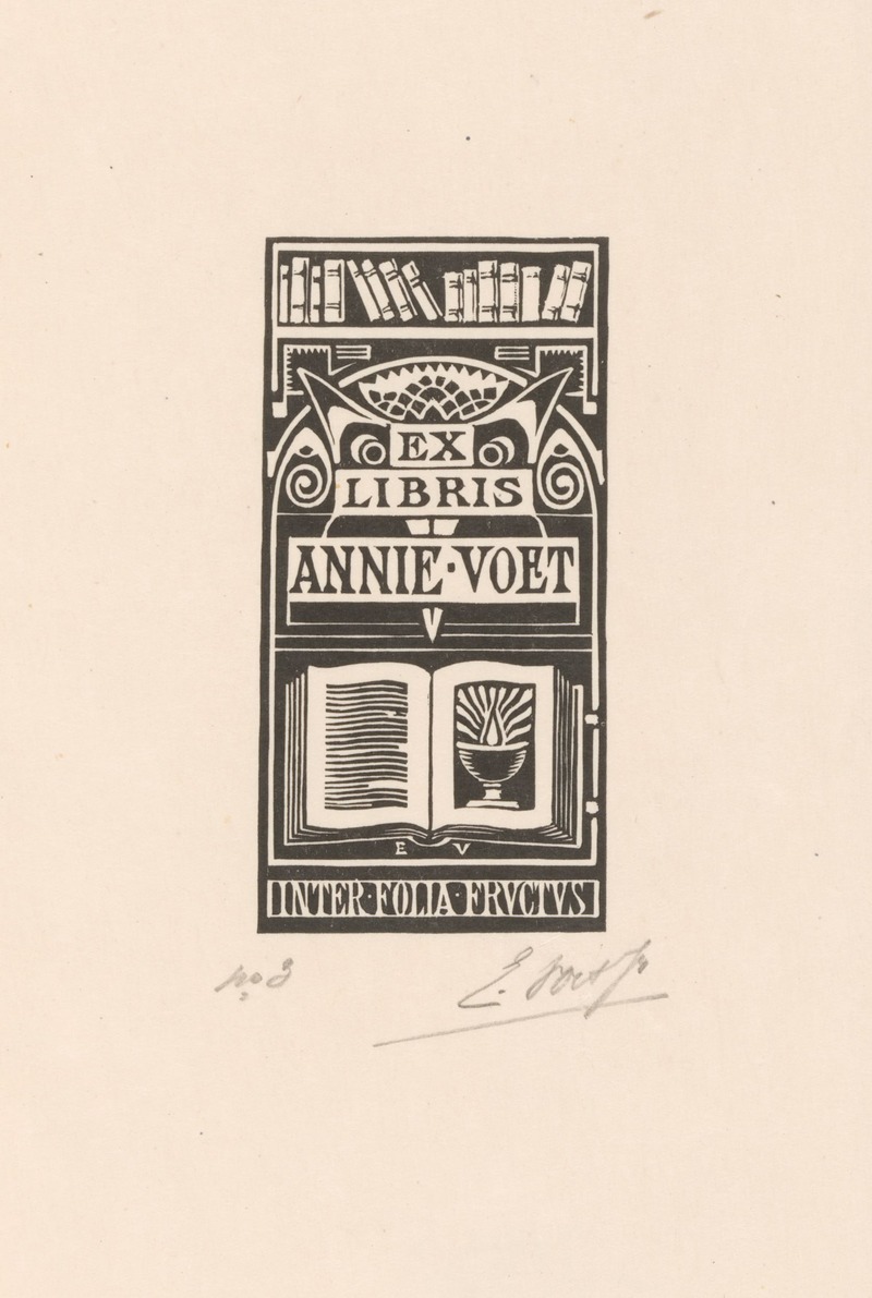 Elias Voet jr. - Ex libris van Annie Voet