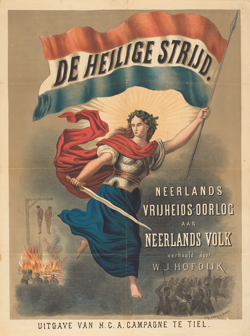 Emrik & Binger - Poster for The Holy Struggle by Willem Jacobszoon Hofdijk