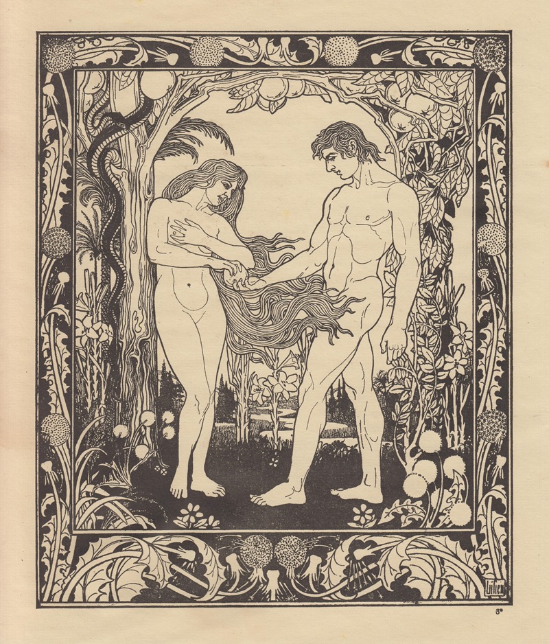 Ephraim Moses Lilien - Adam and Eve