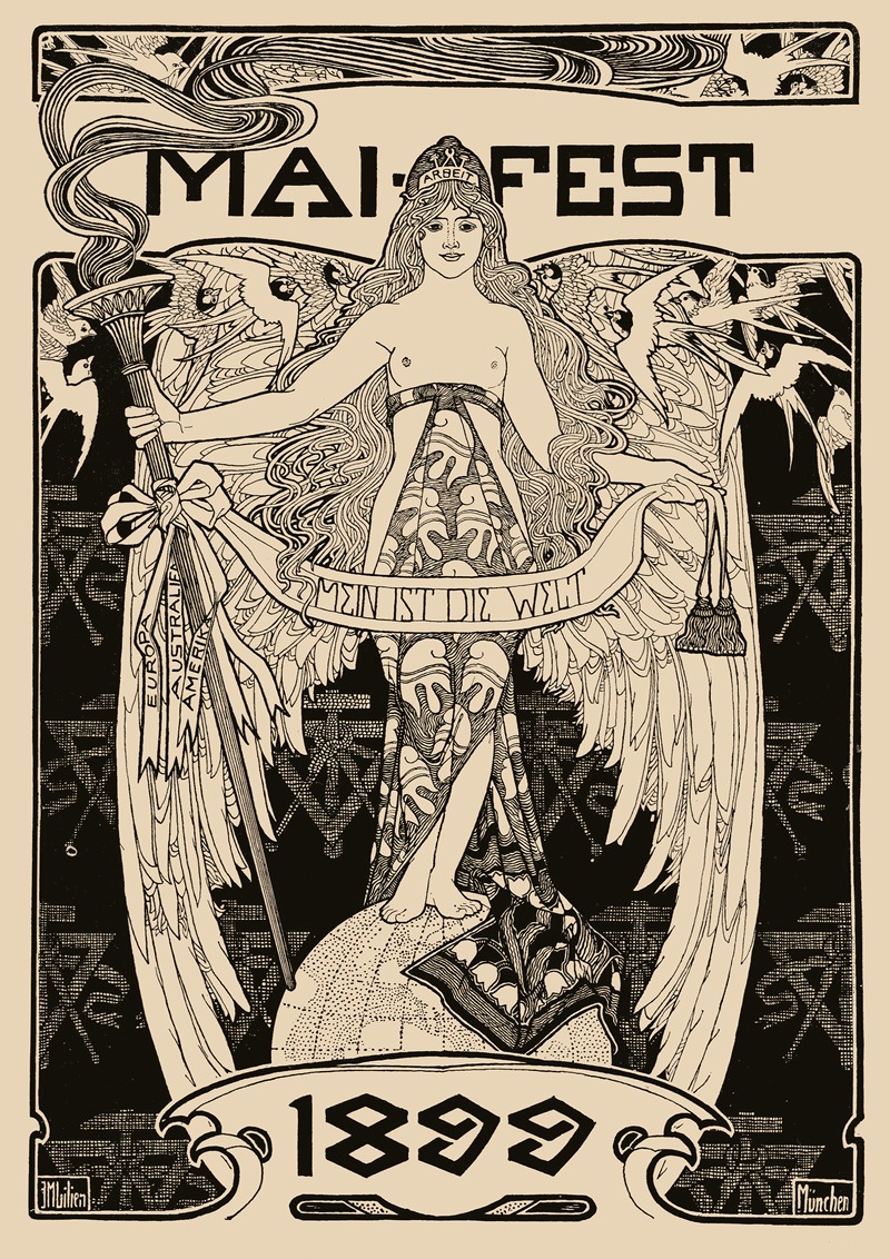 Ephraim Moses Lilien - Mai Feier